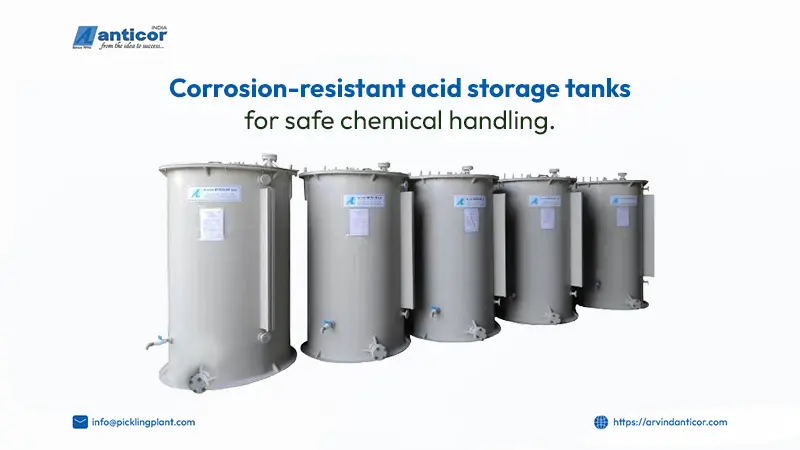 Acid storage tanks