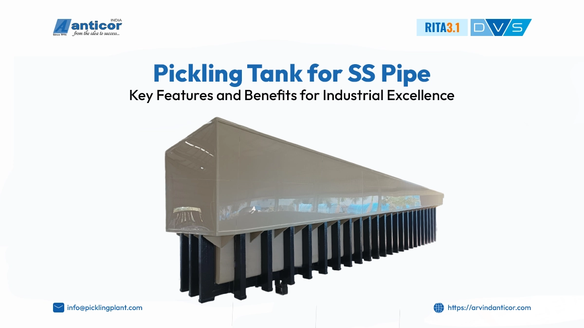 Pickling tank for ss pipe